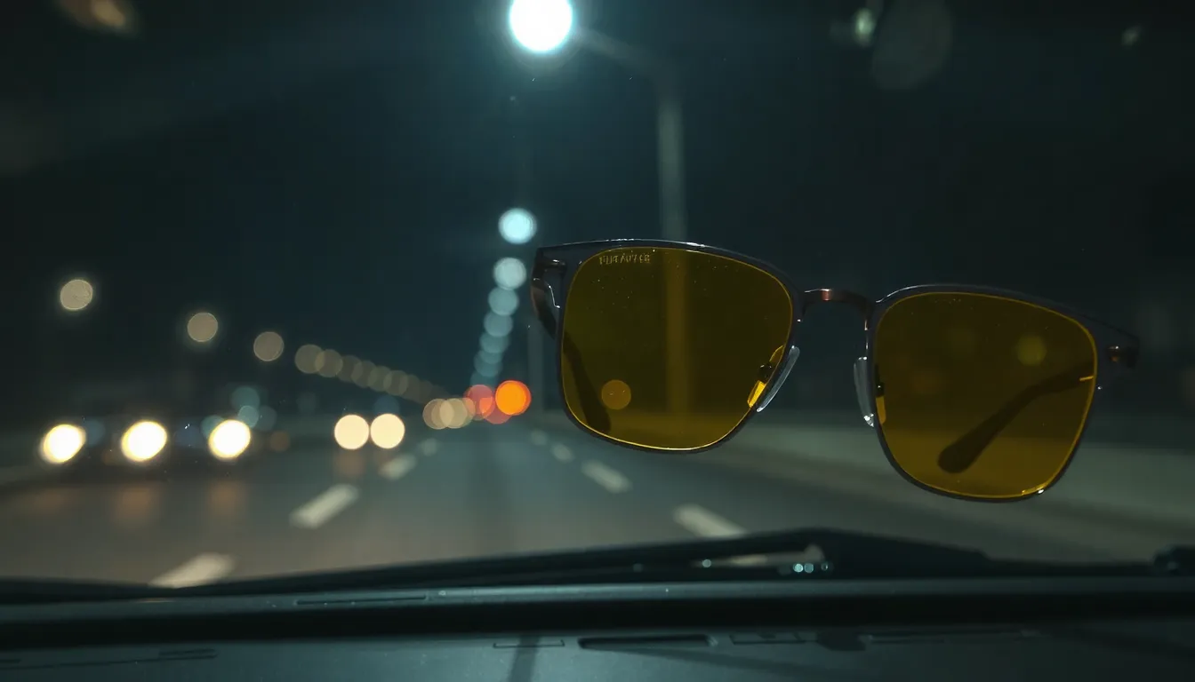 lunette jaune conduite